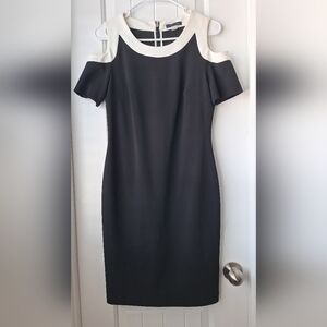 Elegant Black and White Dress